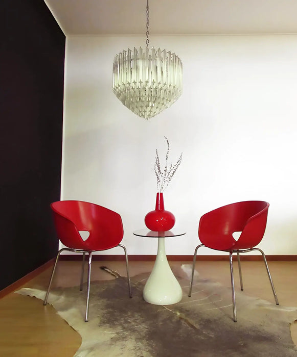 Murano Quadriedri Prisms Transparent Chandelier-DWHOME