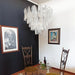 Murano Glass Leaves Transparent Chandelier-DWHOME