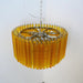 Murano Round Prisms Amber Chandelier-DWHOME