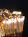 Murano Shaded Amber Prism Chandelier-DWHOME