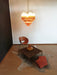Murano Shaded Amber Prism Chandelier-DWHOME