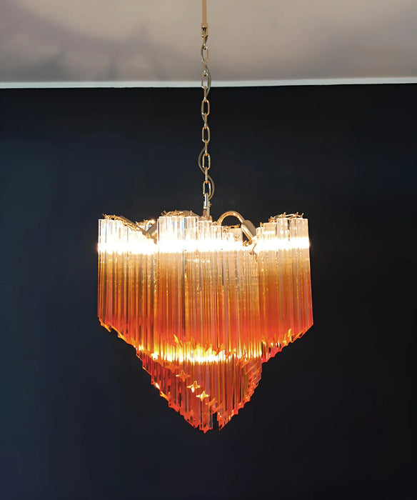 Murano Shaded Amber Prism Chandelier-DWHOME
