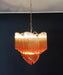 Murano Shaded Amber Prism Chandelier-DWHOME
