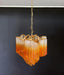 Murano Shaded Amber Prism Chandelier-DWHOME