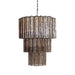 Murano Smoked Glass Tube Chandelier-DWHOME