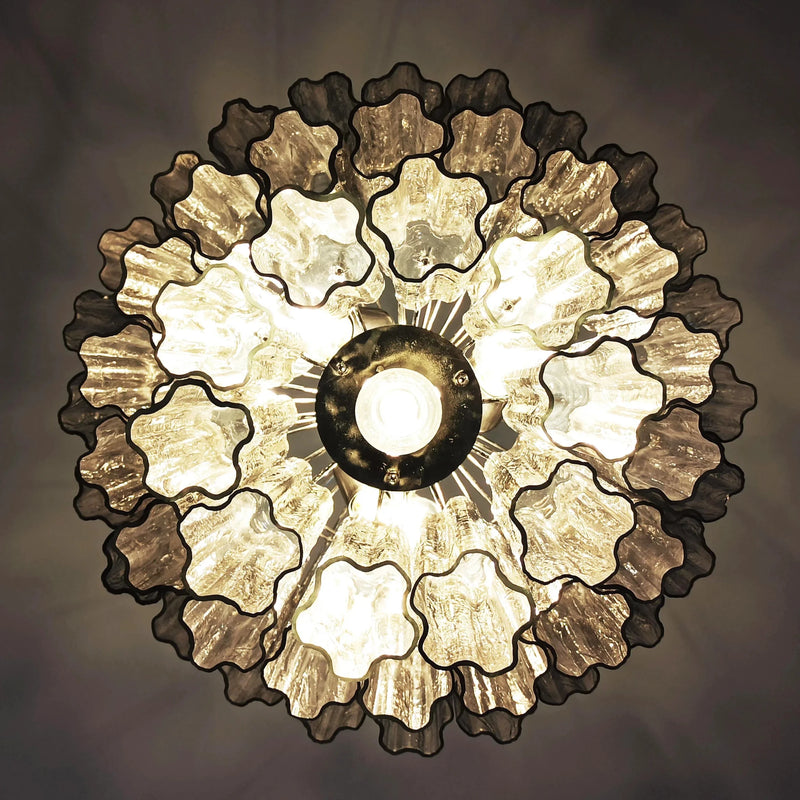 Murano Smoked Glass Tube Chandelier-DWHOME