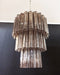 Murano Smoked Glass Tube Chandelier-DWHOME
