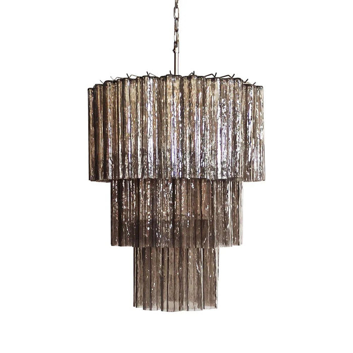 Murano Smoked Glass Tube Chandelier-DWHOME