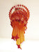 Murano Spiral Amber Prism Glass Chandelier-DWHOME