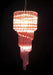 Murano Spiral Pink Prism Glass Chandelier-DWHOME