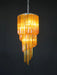 Murano Spiral Prisms Amber Chandelier-DWHOME