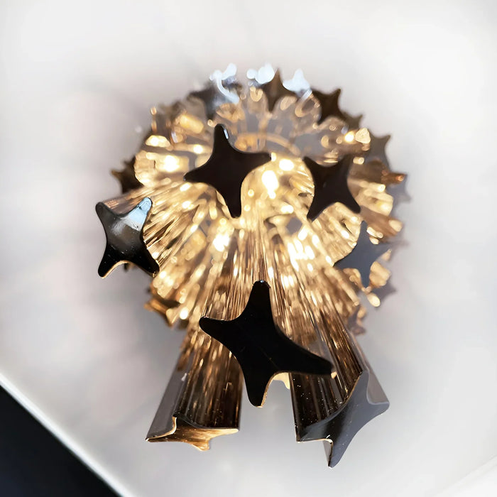 Murano Spiral Prisms Smoked Chandelier-DWHOME