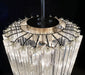 Murano Spiral Prisms Transparent Chandelier-DWHOME