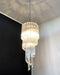Murano Spiral Prisms Transparent Chandelier-DWHOME