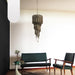 Murano Spiral Transparent Smoked Prism Glass Chandelier-DWHOME