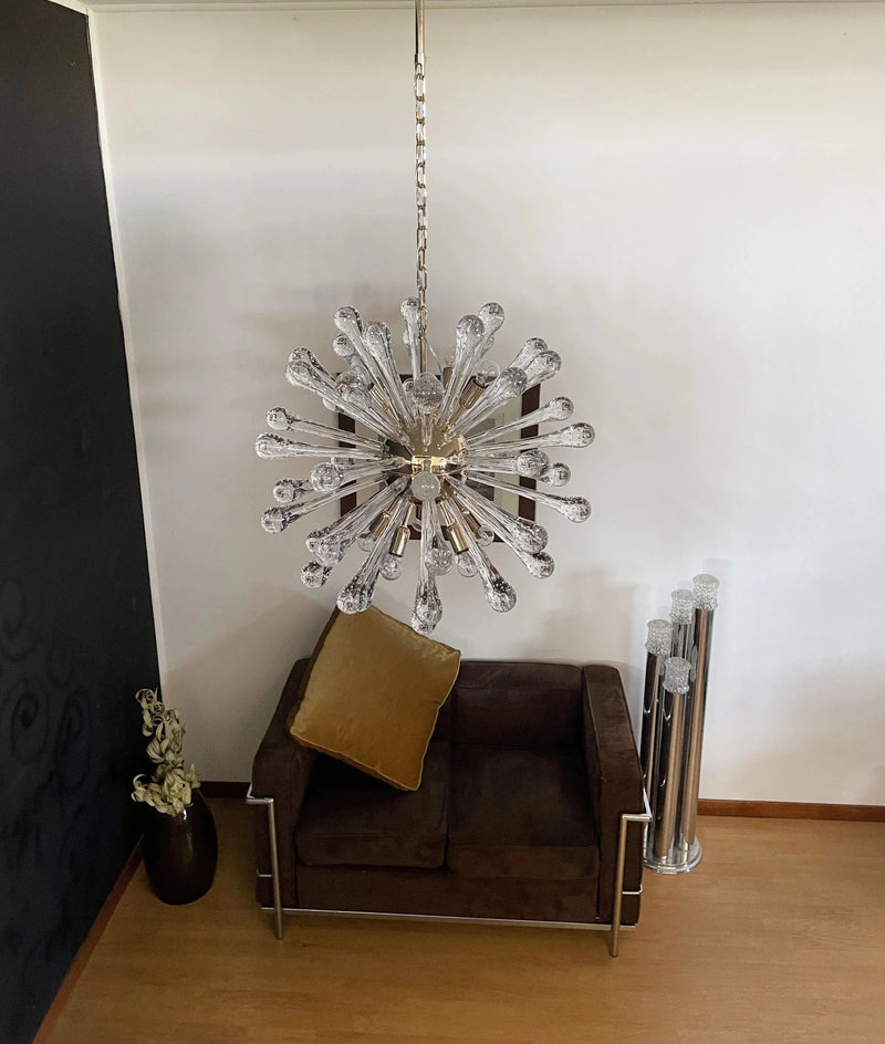 Vintage Murano Sputnik Glass Chandelier-DWHOME
