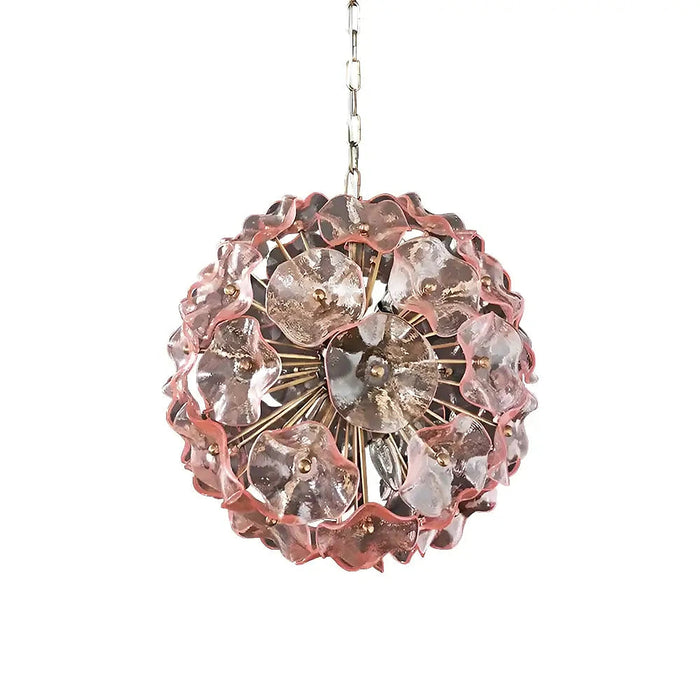 Murano Sputnik Poppy Pink Chandelier-DWHOME