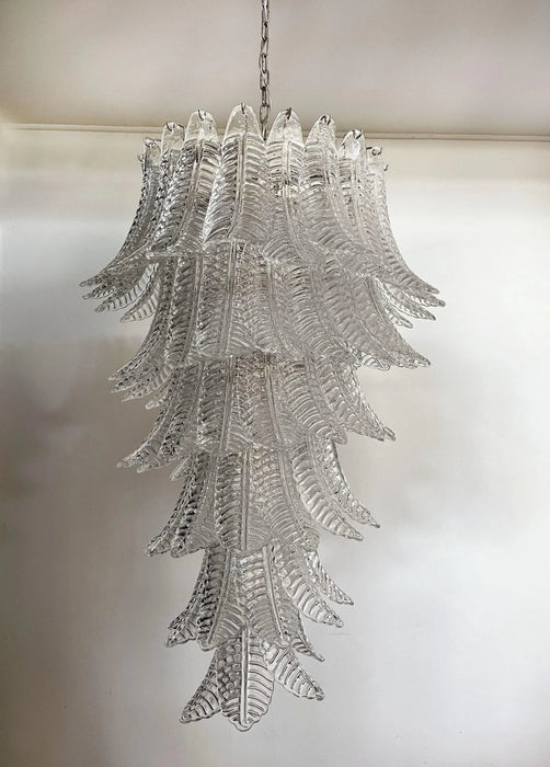 Murano Transparent Felch Spiral Chandelier-DWHOME