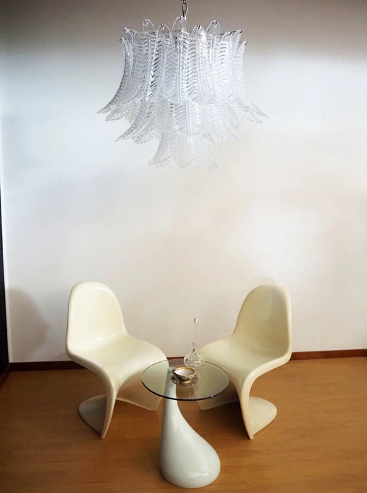 Murano Transparent Ferns Glass Chandelier-DWHOME