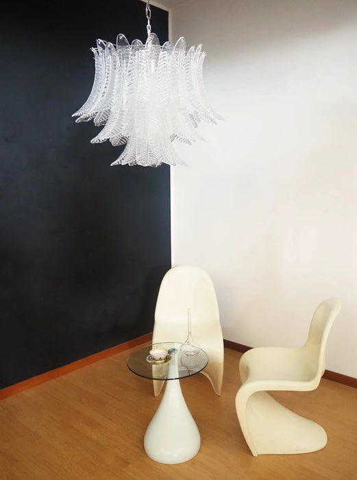 Murano Transparent Ferns Glass Chandelier-DWHOME
