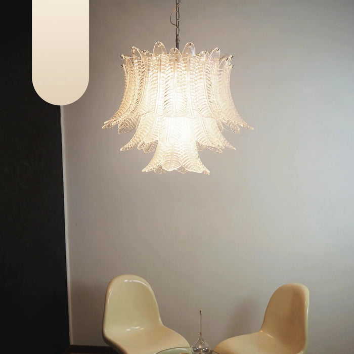 Murano Transparent Ferns Glass Chandelier-DWHOME