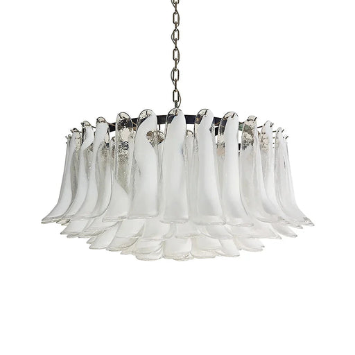 Murano Transparent Glass Petal Chandelier-DWHOME