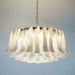 Murano Transparent Glass Petal Chandelier-DWHOME