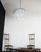 Murano Transparent Glass Petal Chandelier-DWHOME