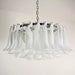 Murano Transparent Glass Petal Chandelier-DWHOME