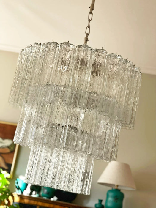 Murano Transparent Glass Tube Chandelier-DWHOME