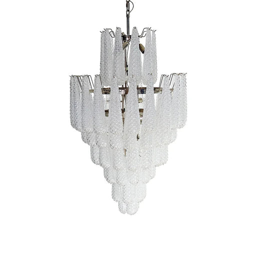 Murano Transparent Petals Glass Chandelier-DWHOME