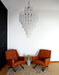 Murano Transparent Petals Glass Chandelier-DWHOME