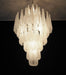 Murano Transparent Petals Glass Chandelier-DWHOME