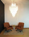 Murano Transparent Petals Glass Chandelier-DWHOME