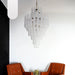 Murano Transparent Petals Glass Chandelier-DWHOME