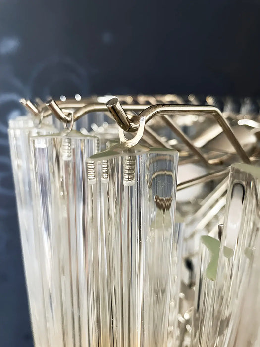 Murano Round Prisms Transparent Chandelier-DWHOME