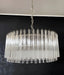 Murano Round Prisms Transparent Chandelier-DWHOME
