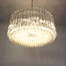 Murano Round Prisms Transparent Chandelier-DWHOME