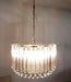 Murano Round Prisms Transparent Chandelier-DWHOME