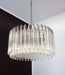 Murano Round Prisms Transparent Chandelier-DWHOME