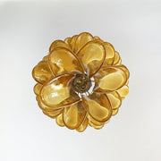 Murano Amber Petals Spiral Chandelier-DWHOME
