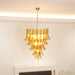 Murano Amber Lily Chandelier-DWHOME