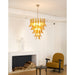 Murano Amber Lily Chandelier-DWHOME