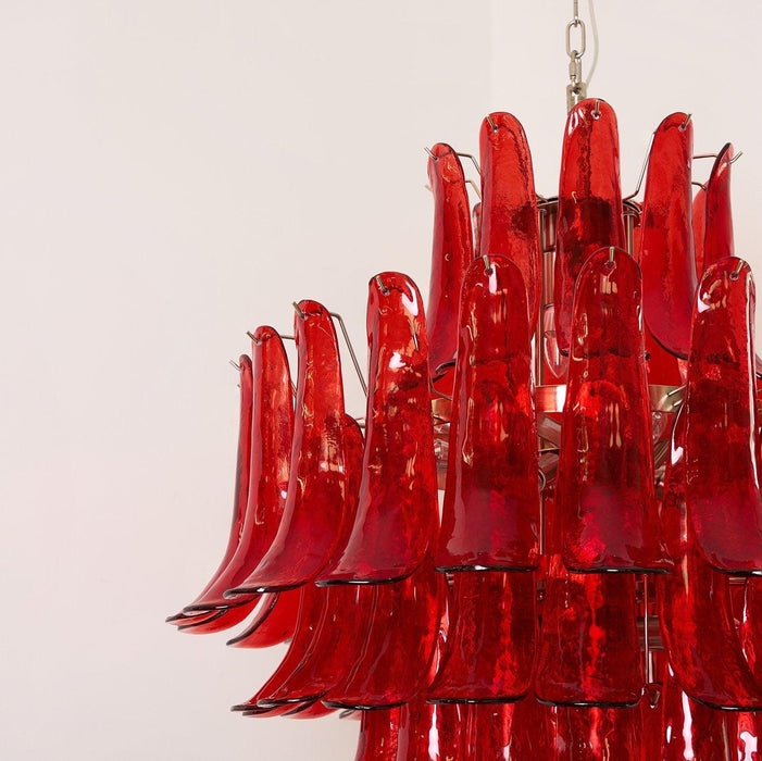 Murano Crimson Cascade Chandelier - DWHOME