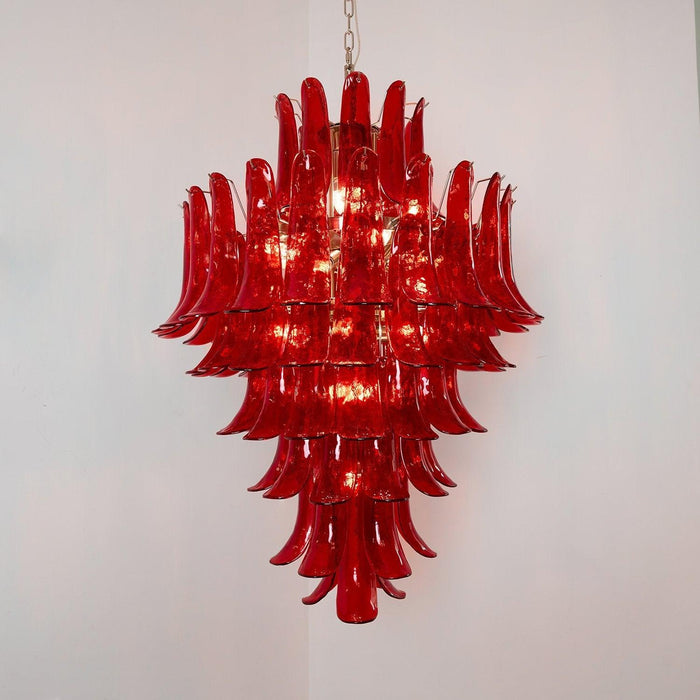 Murano Crimson Cascade Chandelier - DWHOME