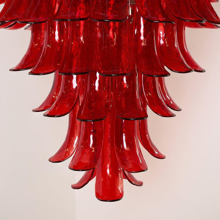 Murano Crimson Cascade Chandelier - DWHOME