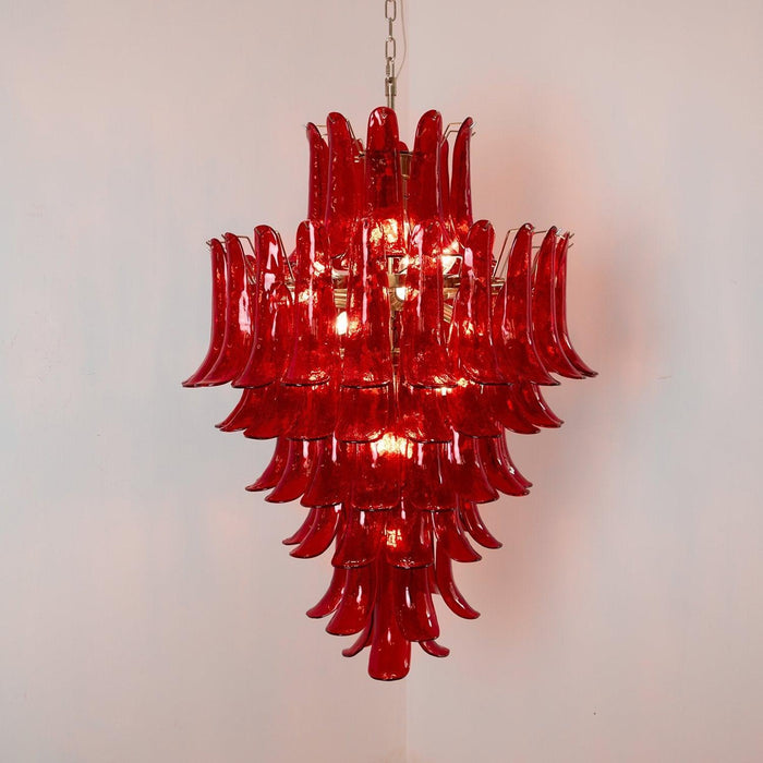 Murano Crimson Cascade Chandelier - DWHOME