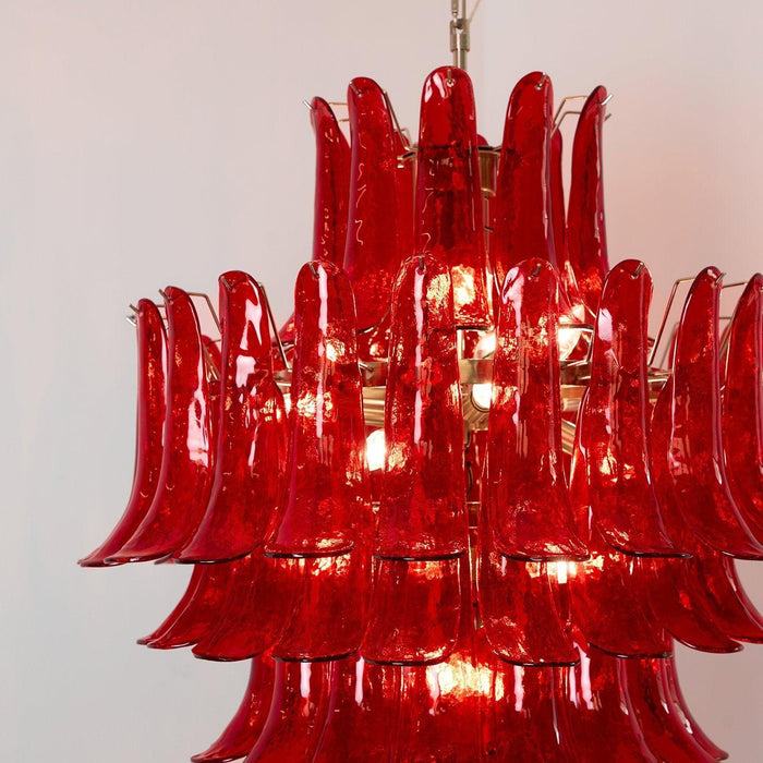 Murano Crimson Cascade Chandelier - DWHOME