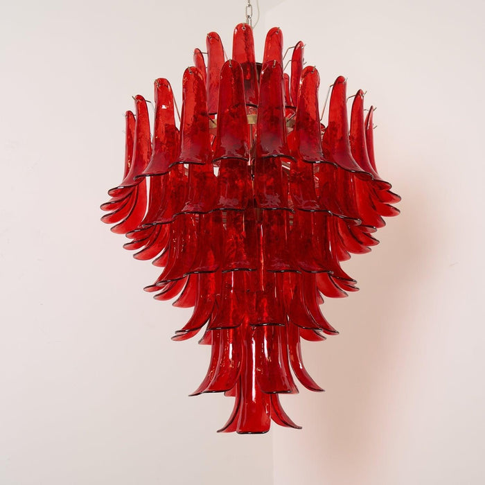 Murano Crimson Cascade Chandelier - DWHOME