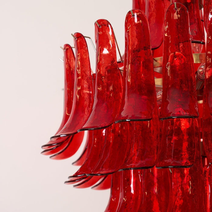 Murano Crimson Cascade Chandelier - DWHOME